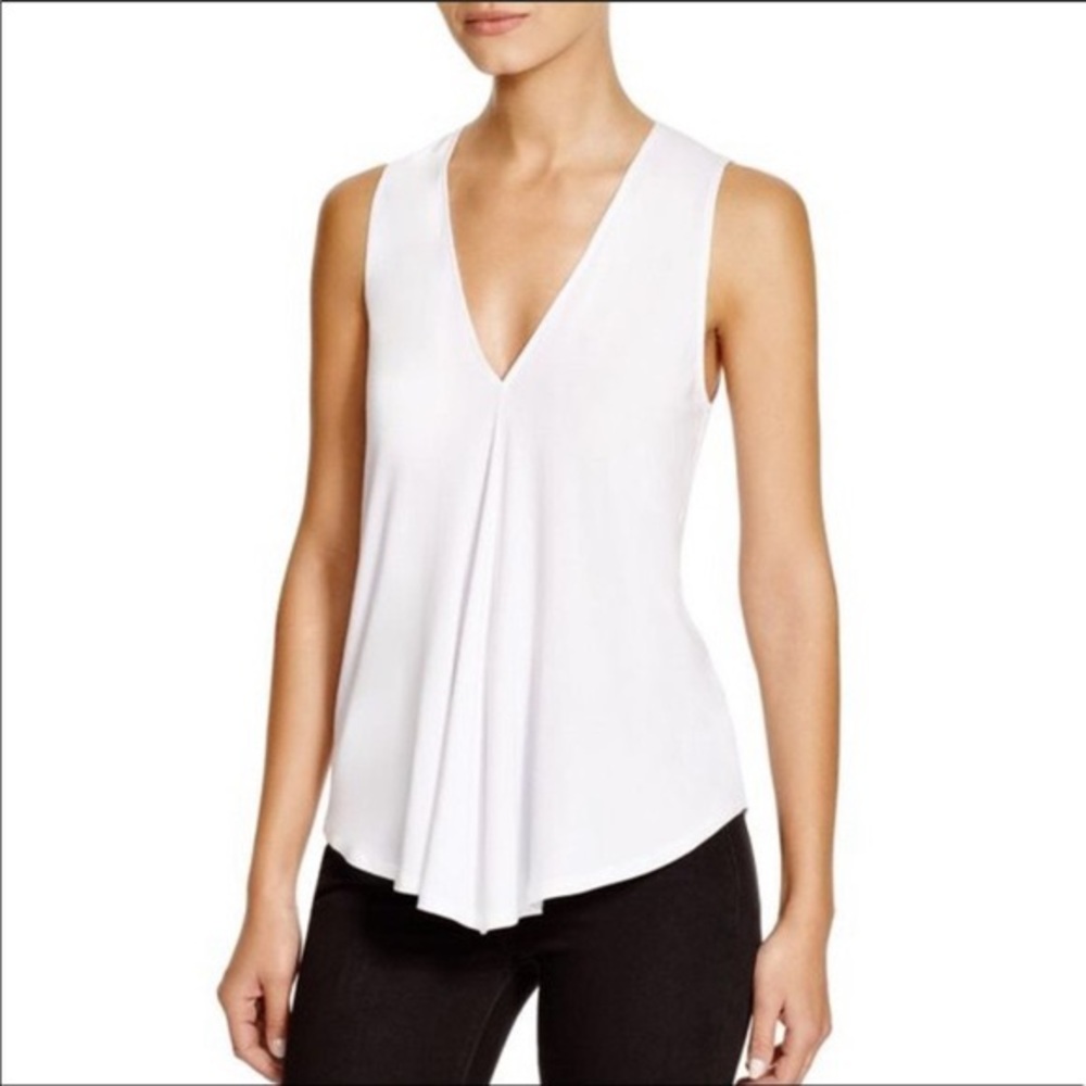 Theory Meighlan K White Tank - Viscose - XS / P